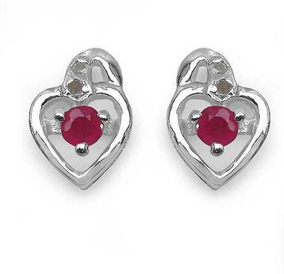 

Johareez Beautiful Ruby Sterling Silver Stud Earring