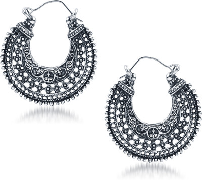 

Meenaz Ocarina Antique Cubic Zirconia Alloy Hoop Earring