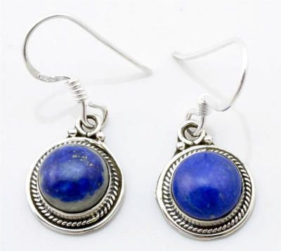 

YugshaJewels Lapis Lazuli Sterling Silver Dangle Earring