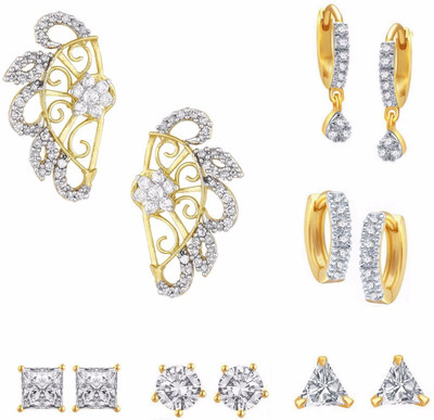 

Parinaaz Style Diva Cubic Zirconia Alloy Earring Set