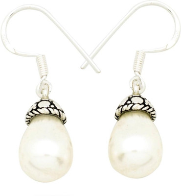 

YugshaJewels Pearl Sterling Silver Dangle Earring