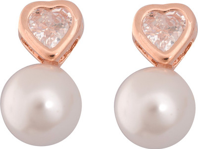 Sparkling Drop Spring Sparkle Cubic Zirconia Brass Drops & Danglers