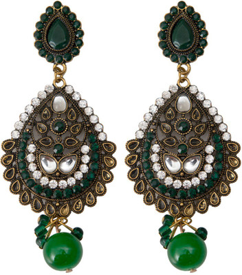 

Taj Pearl Designer Alloy Drop Earring