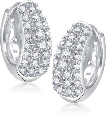 

Meenaz Fashion Cubic Zirconia Alloy Hoop Earring