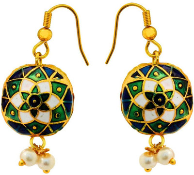 

YugshaJewels Meenakari Jewellery YJE-1820 Metal Dangle Earring