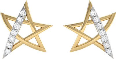 

Vachya Era Yellow Gold 18kt Diamond Stud Earring(Yellow Gold Plated)