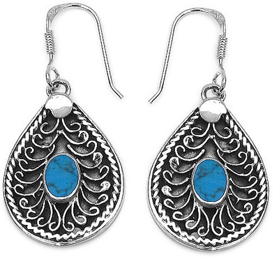 Johareez Beautiful Sterling Silver Dangle Earring