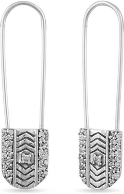 

LeCalla Pint it Up in style Hoop Earrings Sterling Silver Dangle Earring