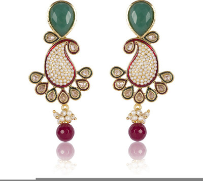 

Aaishwarya Ambi Design With Kundan Crystal Alloy Drop Earring