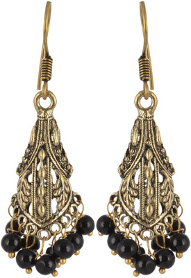

Subharpit Black Beauty Jhumki Love Choice Beads Metal Jhumki Earring