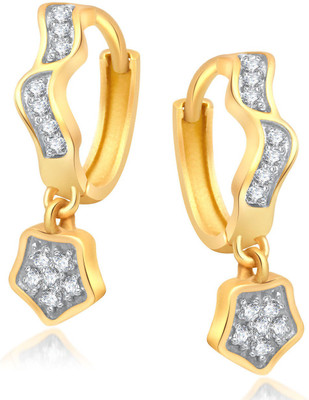 

Meenaz Traditional Earrings Bali Cubic Zirconia, Crystal Alloy Hoop Earring