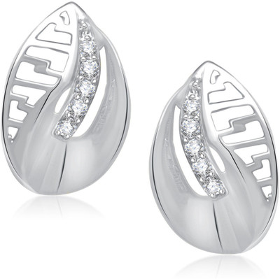 

Meenaz Stylish Rhodium Cubic Zirconia Alloy Stud Earring