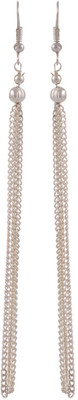 

Heartzy Silver Alloy Designer Long Chain Alloy Drop Earring