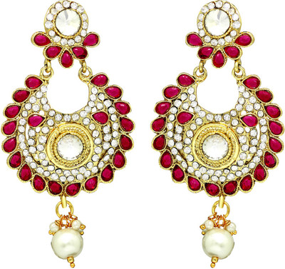 Atasi International Chandbali Crystal Alloy Drops & Danglers
