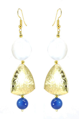 

Tatwaa The Elements HANDMADE Mother of Pearl, Alloy Drop Earring