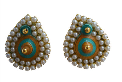 

Kaagitham Mango Paper Stud Earring