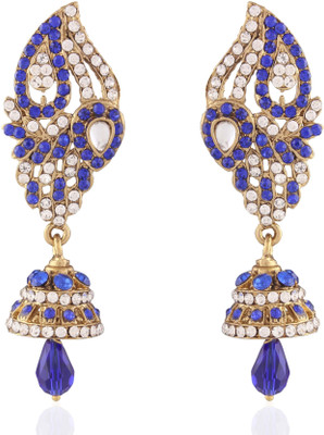 I Jewels Kundan Alloy Jhumki Earring