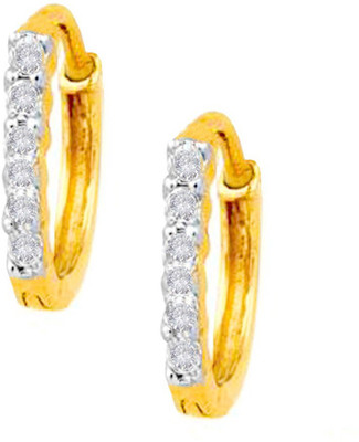 

Being Women Elegant Gold Plated CZ Fashion Cubic Zirconia Alloy Huggie Earring