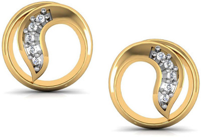 Avsar Sadhana Yellow Gold 18kt Diamond Stud Earring