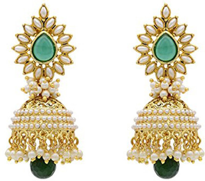 ZENEME Cubic Zirconia Alloy Jhumki Earring Alloy Jhumki Earring ZENEME Cubic Zirconia Alloy Jhumki Earring Alloy Jhumki Earring