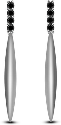 

Anopchand Tilokchand Jewellers Bow Knot Screw Cubic Zirconia Silver Drop Earring
