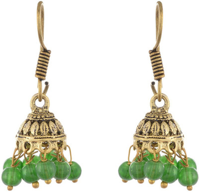 SUBHARPIT Little Charm Beads Metal Jhumki Earring