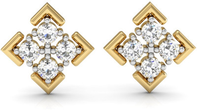

Vachya JTP-10 Yellow Gold 14kt Diamond Stud Earring(Yellow Gold Plated)