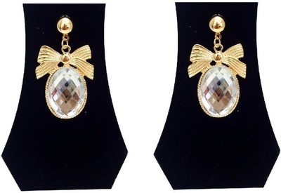 

FashBlush Forever New BowGem Alloy Drop Earring