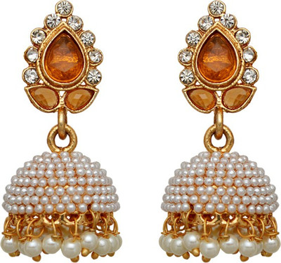 

Moshiv MSV-343 Crystal Alloy Jhumki Earring