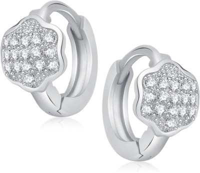 

Meenaz Delicate Earrings Bali Cubic Zirconia, Crystal Alloy Hoop Earring