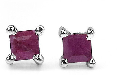 

Johareez 0.36CTW Genuine Ruby .925 Stud Sterling Silver Stud Earring