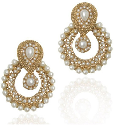 

Penny Jewels Antique Crystal Alloy Chandbali Earring