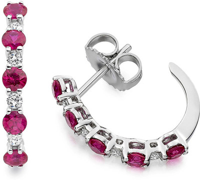 

Facetzinspire Sterling Silver Hoop Earring