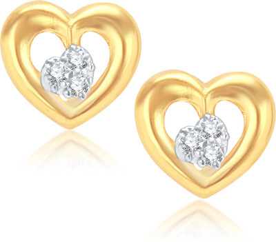 VK Jewels Agradable Gold And Rhodium Plated Earrings. for Women and Girls Cubic Zirconia Alloy Clip-on Earring