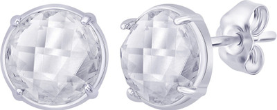 

Peora Rose Cut Crystal Sterling Silver Stud Earring