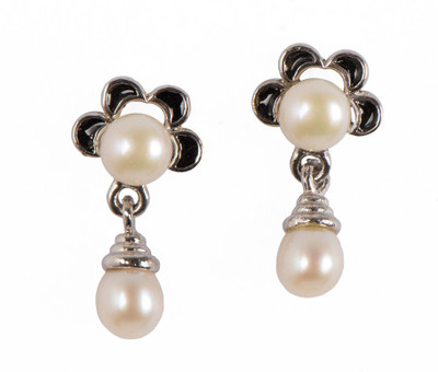 

Taj Pearl Designer Pearl Alloy Drop Earring