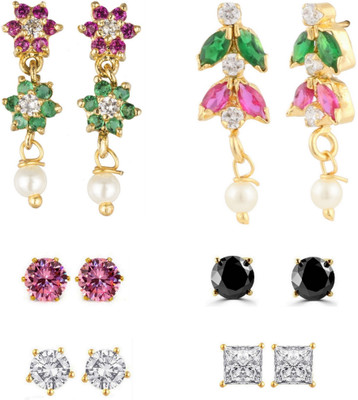 

Parinaaz Style Diva Cubic Zirconia Alloy Earring Set