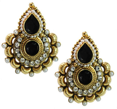 

Being Women Elegant Gold-Plated With Kundan Studded Fashion Alloy Stud Earring