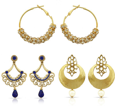 Luxor Designer Sparkle Alloy Earring Set