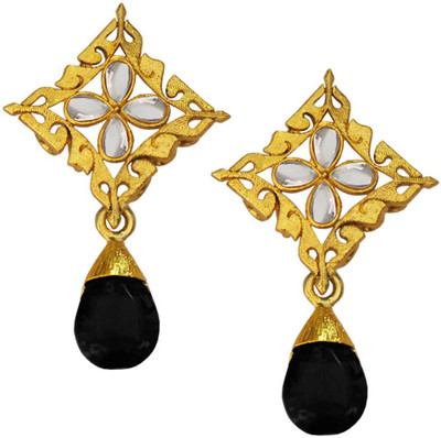 

Being Women Square Design with Drop Stone Alloy Drop Earring