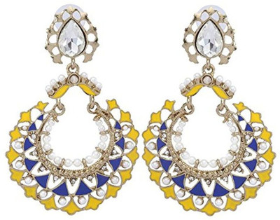the jewelbox Large Meenakari Copper Drops & Danglers