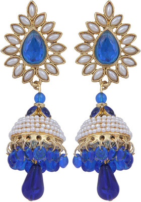 

Pink Rose Ashiqui Alloy Jhumki Earring