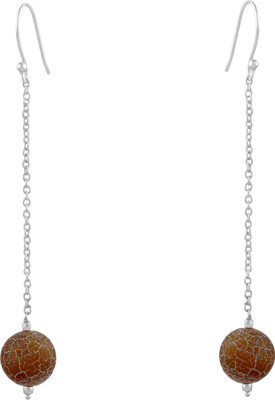 

Silver Arts SA120 Agate Stone, Sterling Silver Dangle Earring