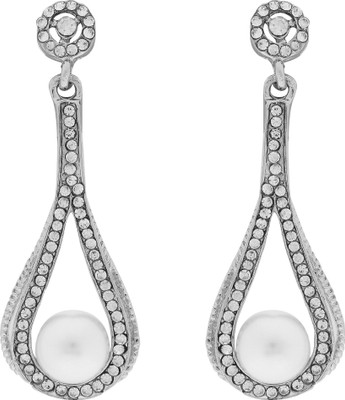

Pink Rose Princess Charm Alloy Drop Earring