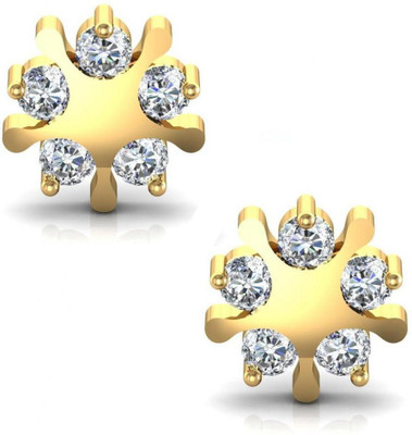 

Avsar Kajal Yellow Gold 14kt Swarovski Crystal Stud Earring