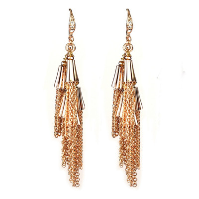 

Jazz Jewellery CZ Gold Colour Hanging Dnagle For Girls Alloy Dangle Earring