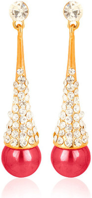 

Moedbuille Pink Insignia [MBER00618] Cubic Zirconia Alloy Drop Earring