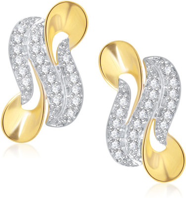 

Meenaz Divine Gold & Rhodium Cubic Zirconia Alloy Stud Earring