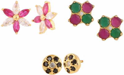 

Parinaaz Style Diva Cubic Zirconia Alloy Earring Set