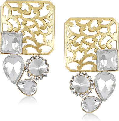

Meenaz Sterling Earrings Cubic Zirconia, Crystal Alloy Stud Earring
